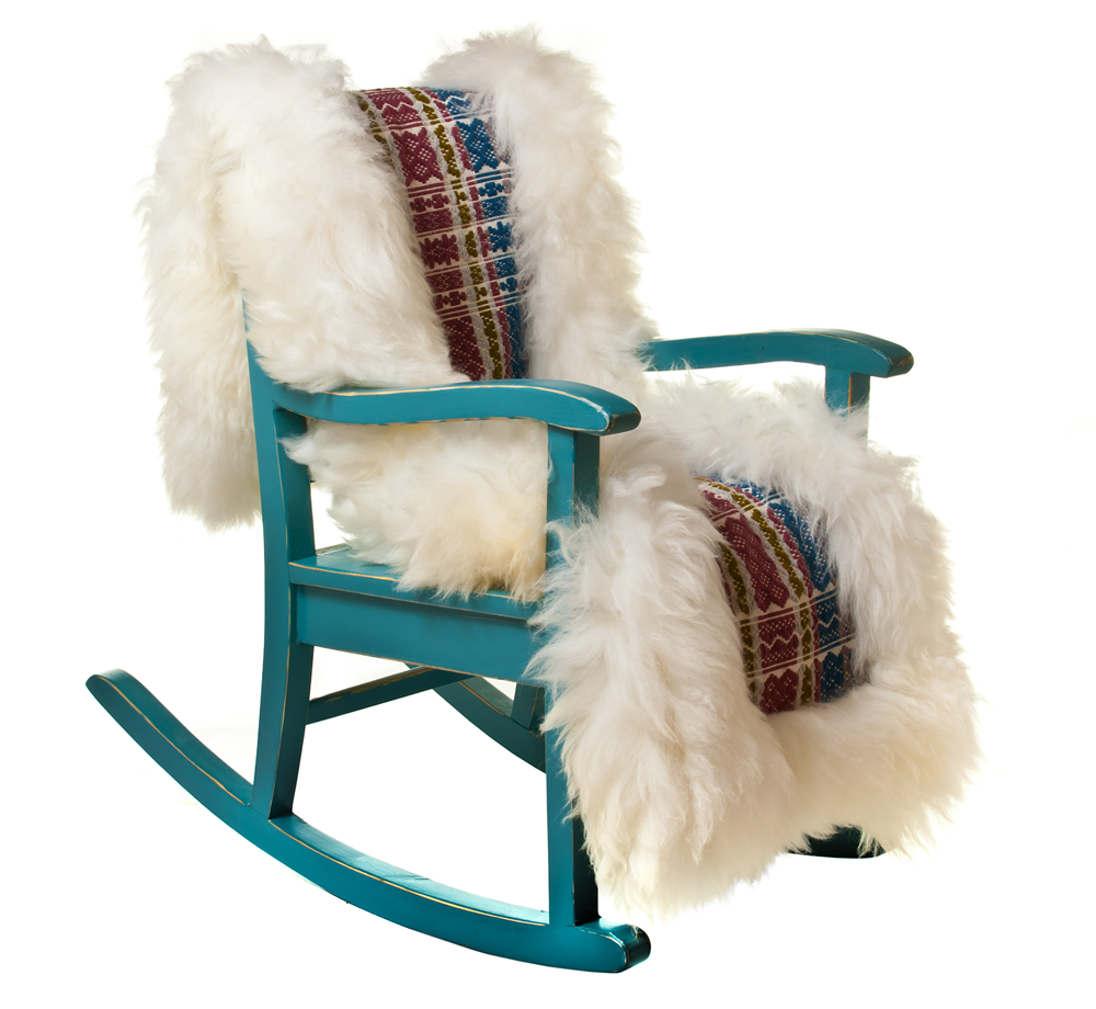 good identities work and are unique and standout like this fluffy rocking chair